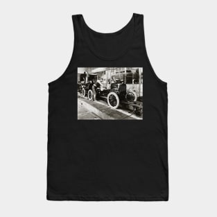 Auto Assembly Line, 1923. Vintage Photo Tank Top